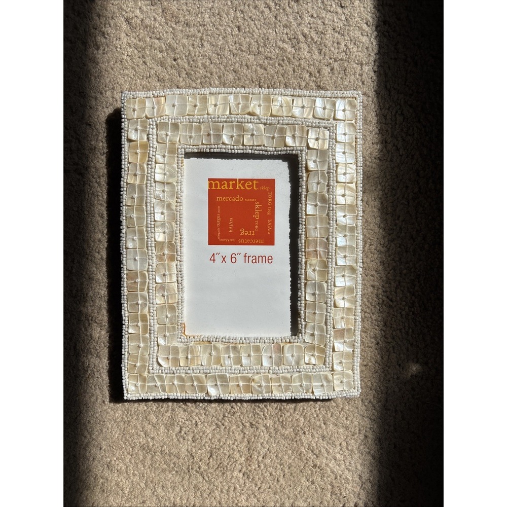 4 X 6 Shell Photo Frame Stand Alone Frame Mervyn's 2004